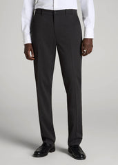 American Tall Online | TAPERED-FIT Stretch Dress Pants for Tall Men in Charcoal Heather