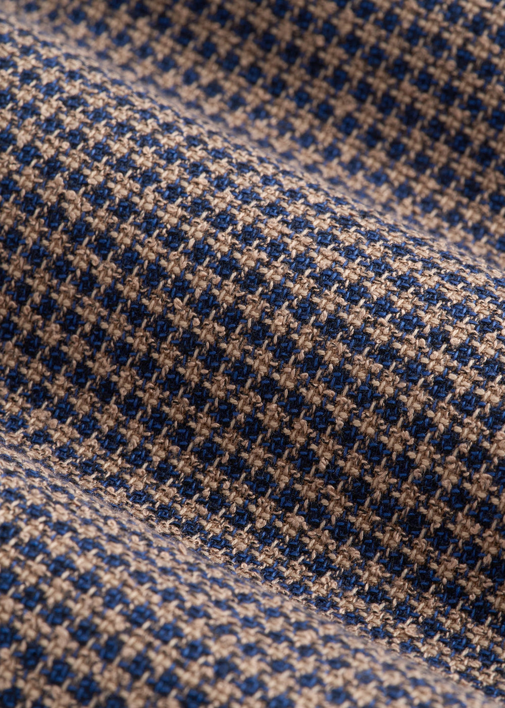 American Tall Outlet | Core Blazer for Tall Men in Brown and Blue Mini Houndstooth