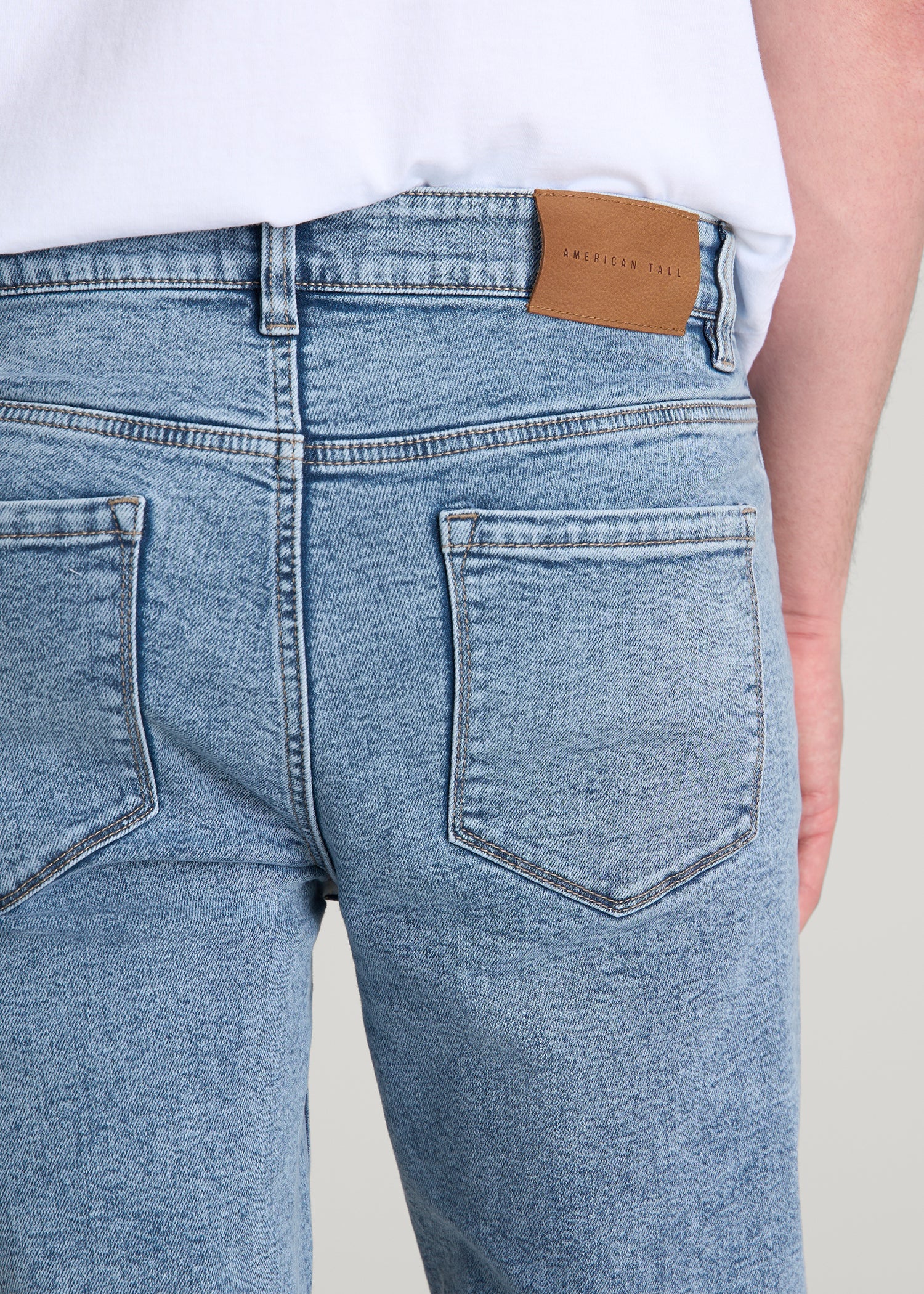 American Tall Discount | Dylan Slim Fit Jeans for Tall Men in Perfect Blue