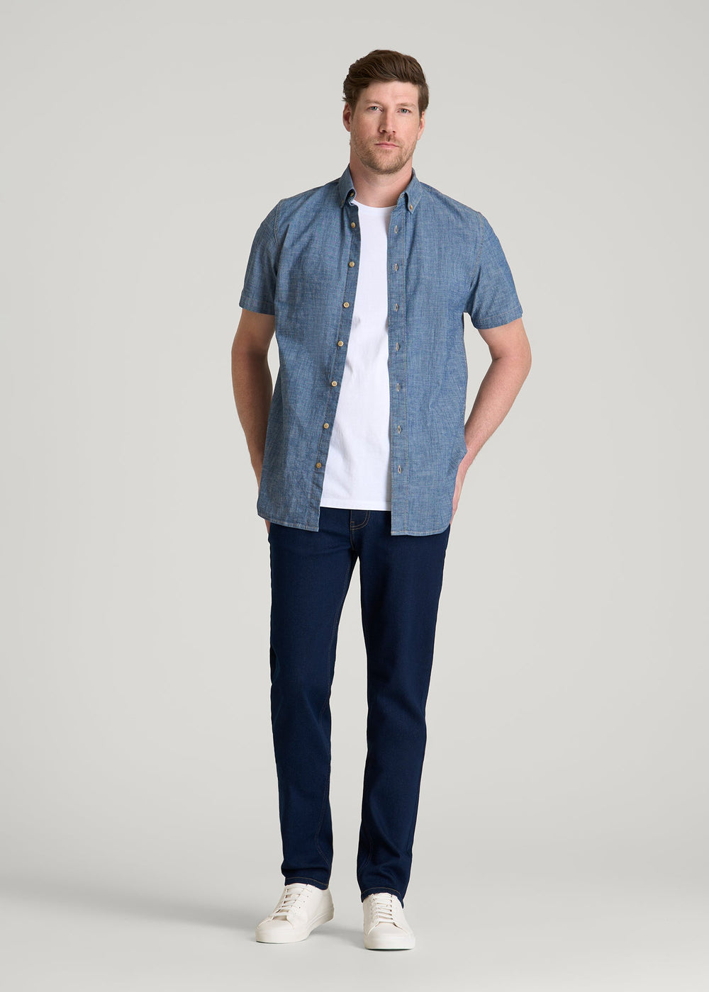 American Tall Online | Dylan Slim Fit Jeans for Tall Men in Deep Indigo Wash