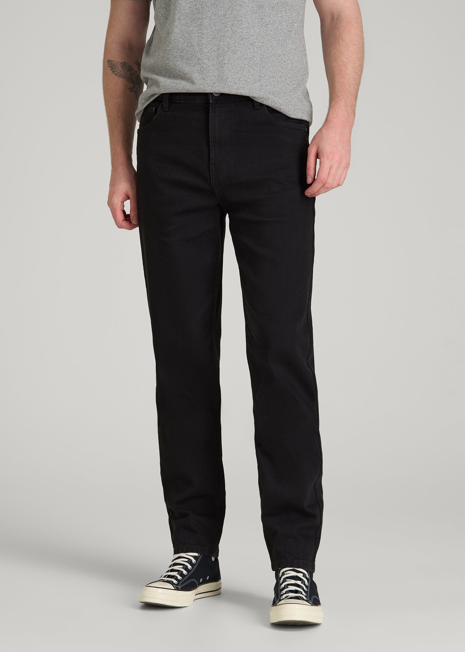 American Tall For Sale | MILO Relaxed Tapered Fit Jeans for Tall Men in Optimum Black