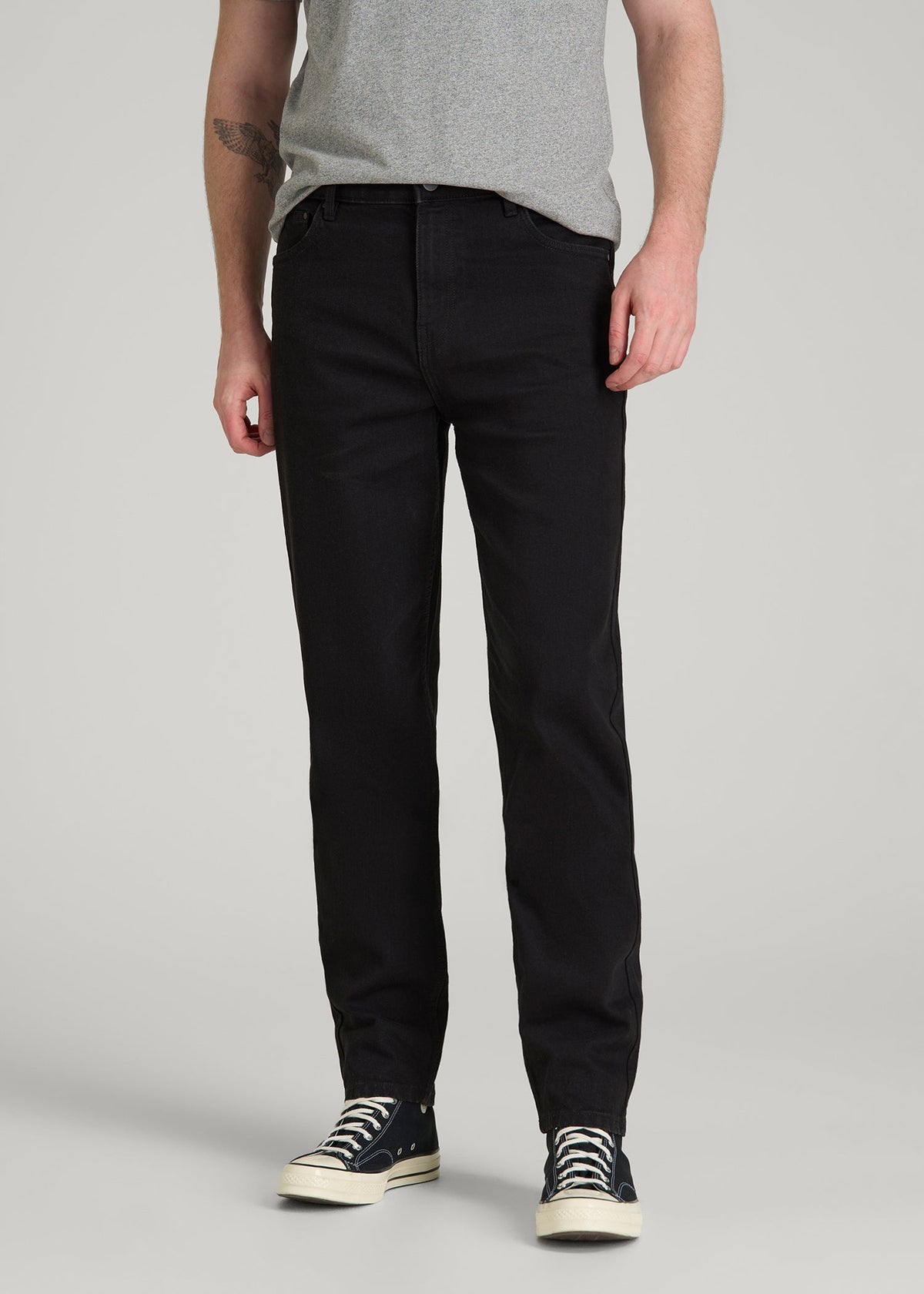 American Tall For Sale | MILO Relaxed Tapered Fit Jeans for Tall Men in Optimum Black