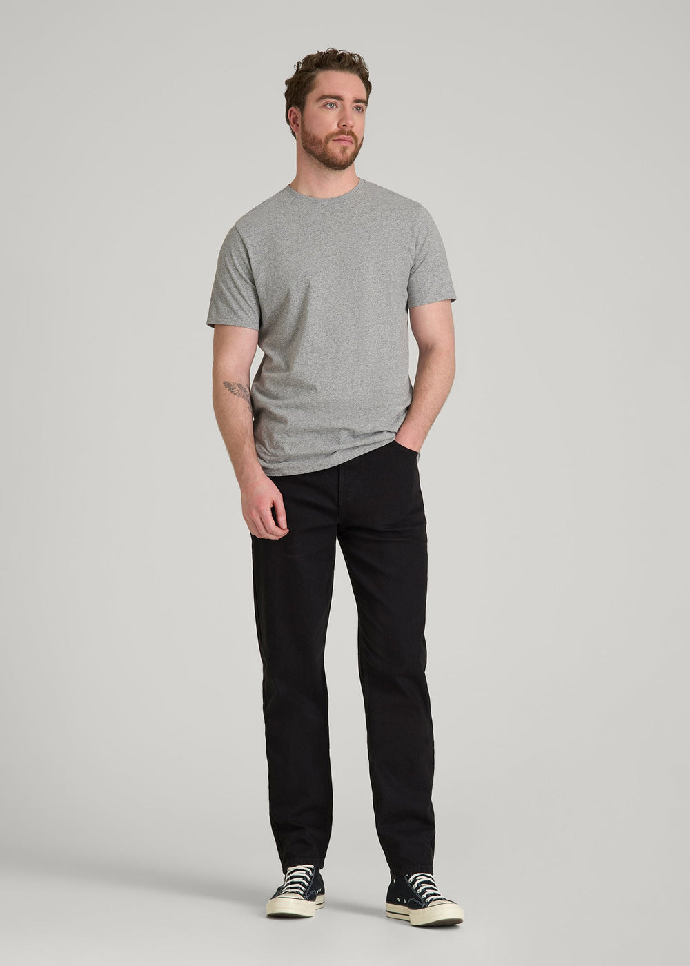 American Tall For Sale | MILO Relaxed Tapered Fit Jeans for Tall Men in Optimum Black