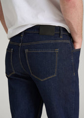 American Tall Online Shop | MILO Relaxed Tapered Fit Jeans for Tall Men in Deep Indigo Wash