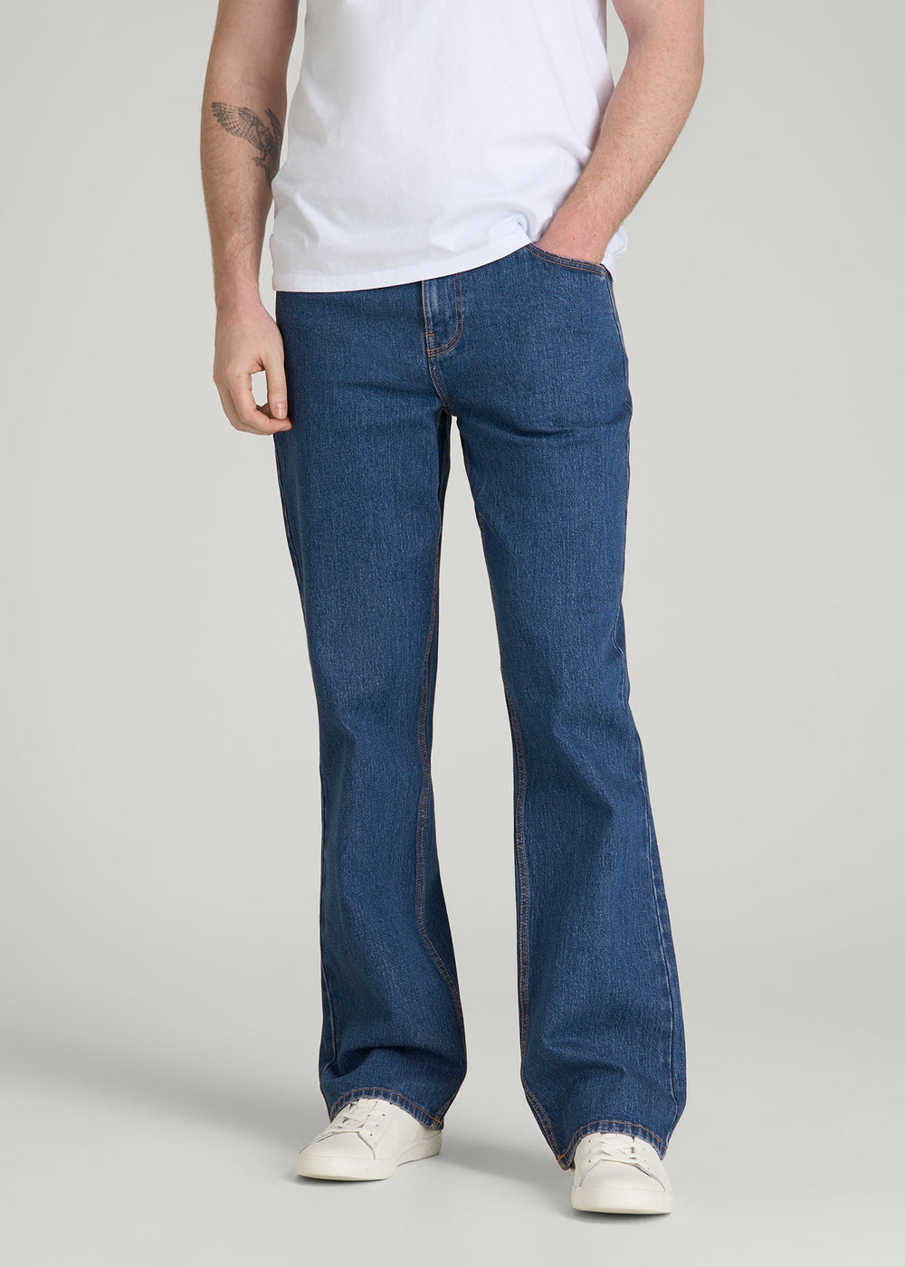 American Tall Discount | Bootcut Jeans for Tall Men in New Colorado Blue