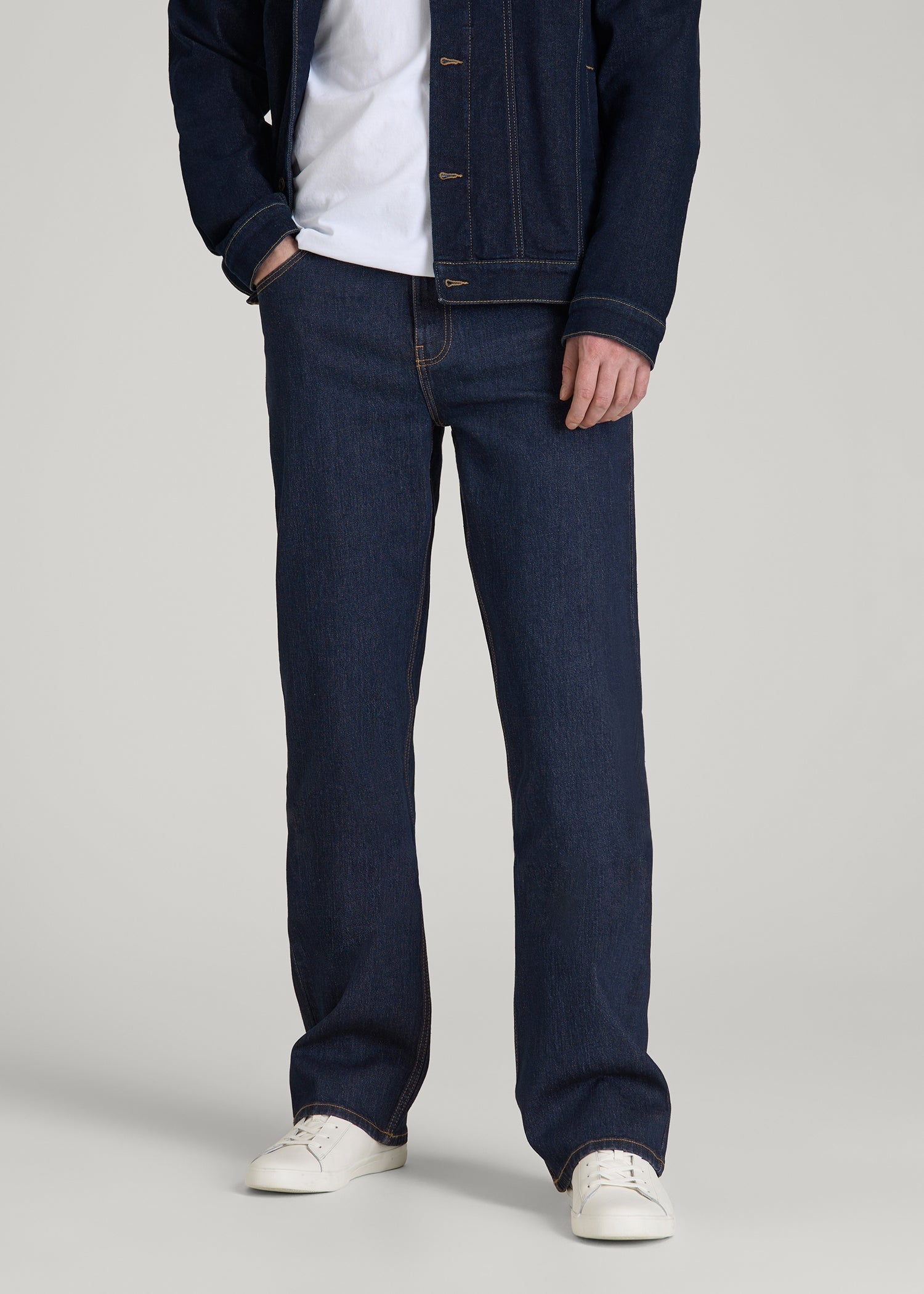 American Tall Online | Bootcut Jeans for Tall Men in Deep Indigo Wash
