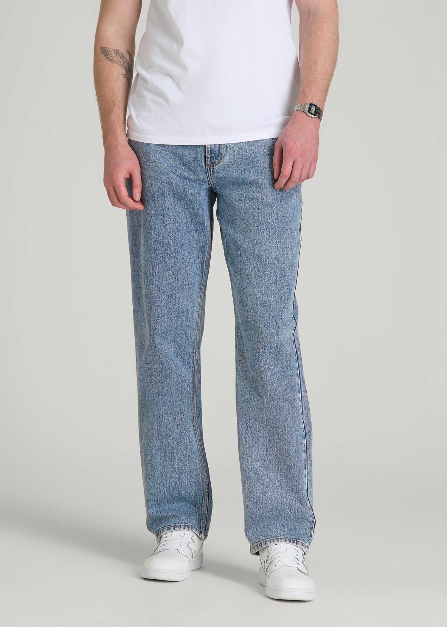 American Tall Sale | Loose Fit Jeans for Tall Men in Perfect Blue