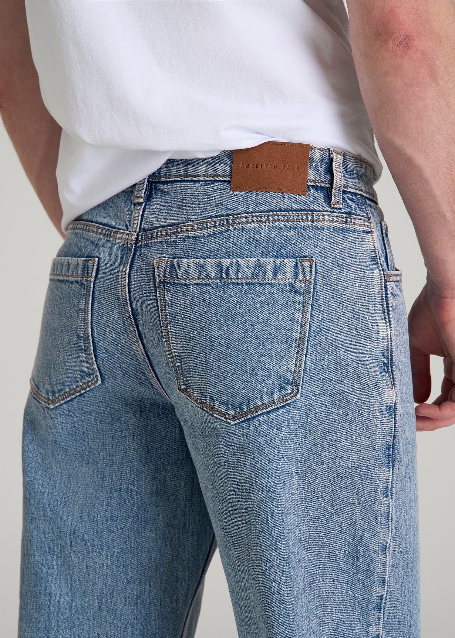 American Tall Sale | Loose Fit Jeans for Tall Men in Perfect Blue