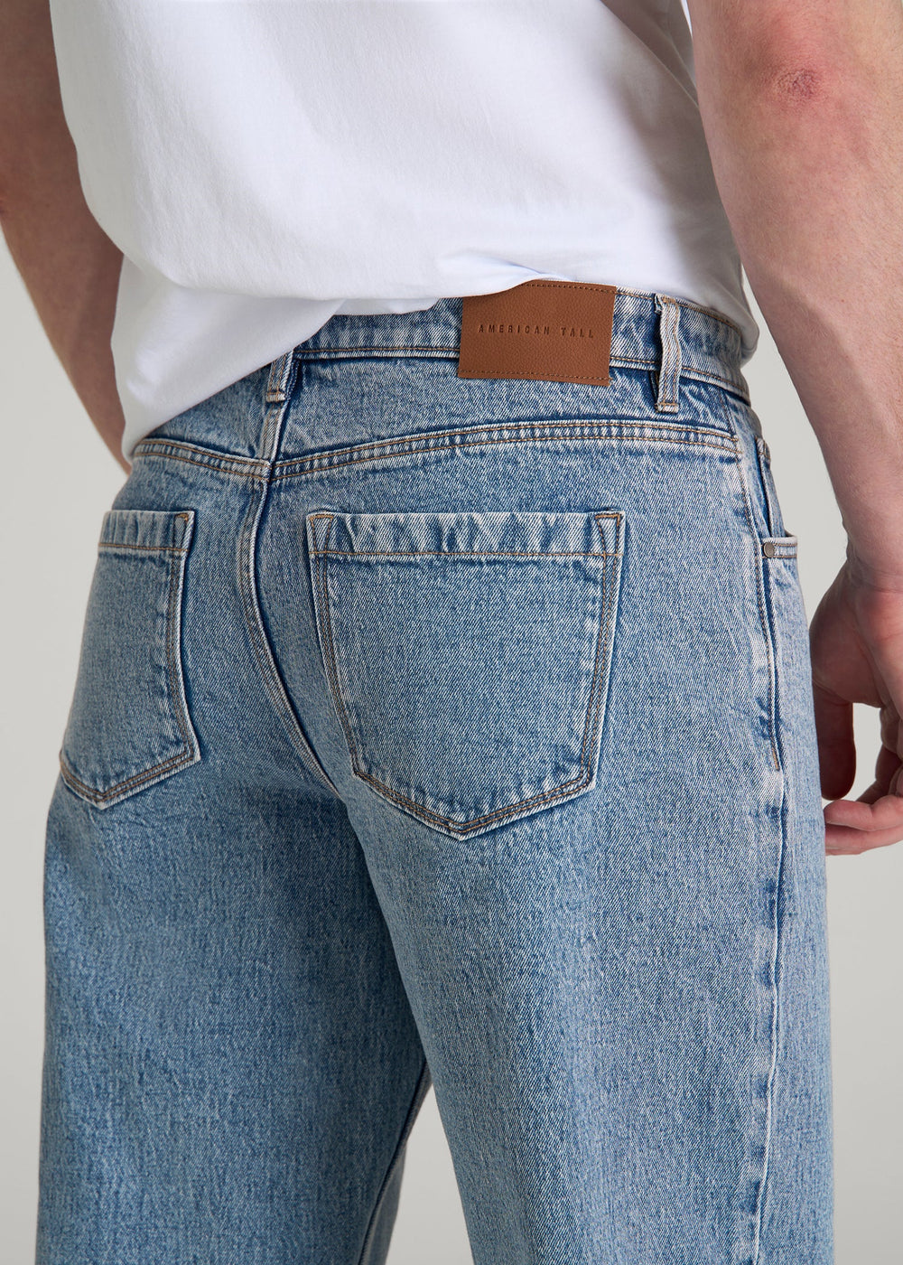 American Tall Sale | Loose Fit Jeans for Tall Men in Perfect Blue