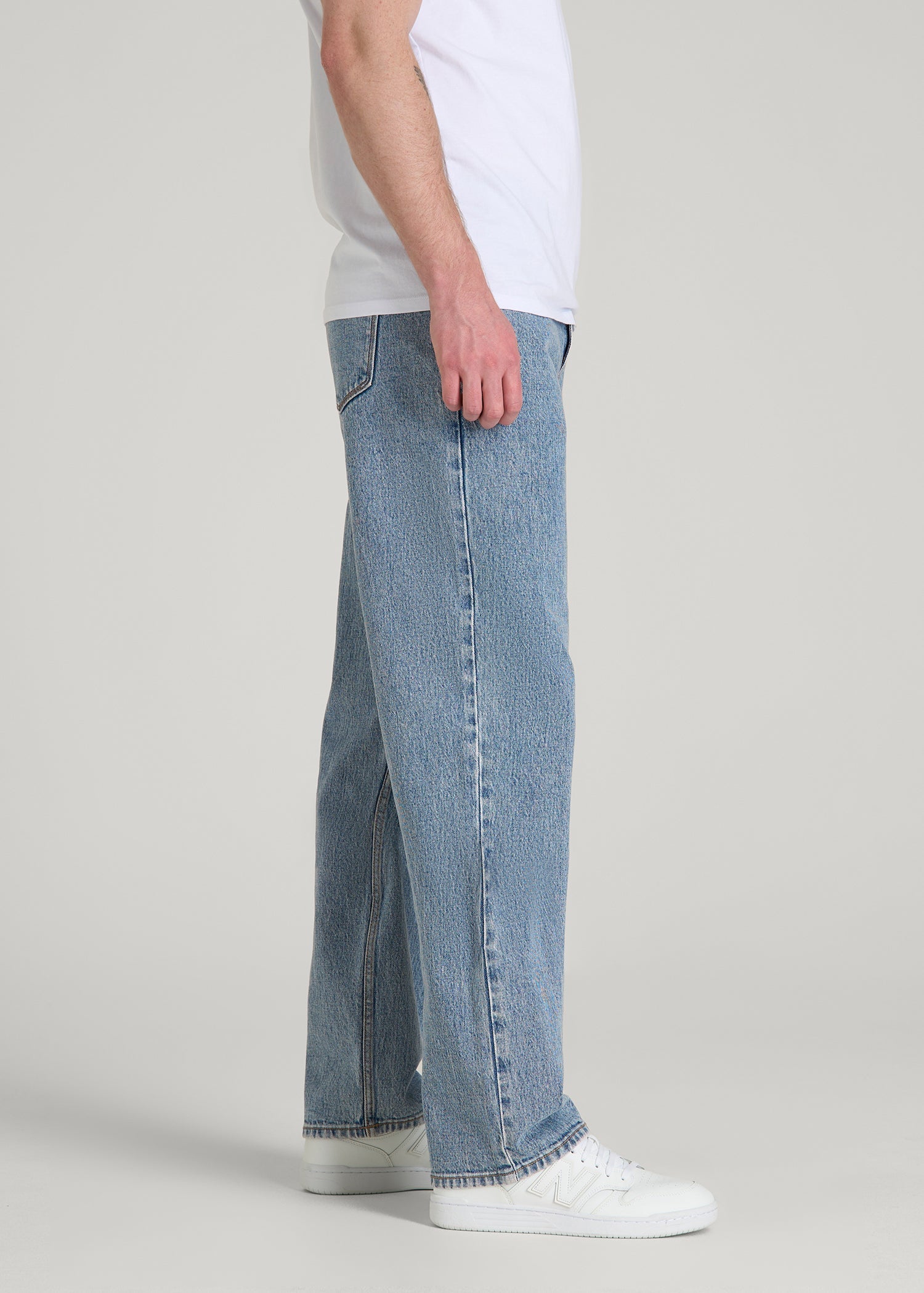 American Tall Sale | Loose Fit Jeans for Tall Men in Perfect Blue