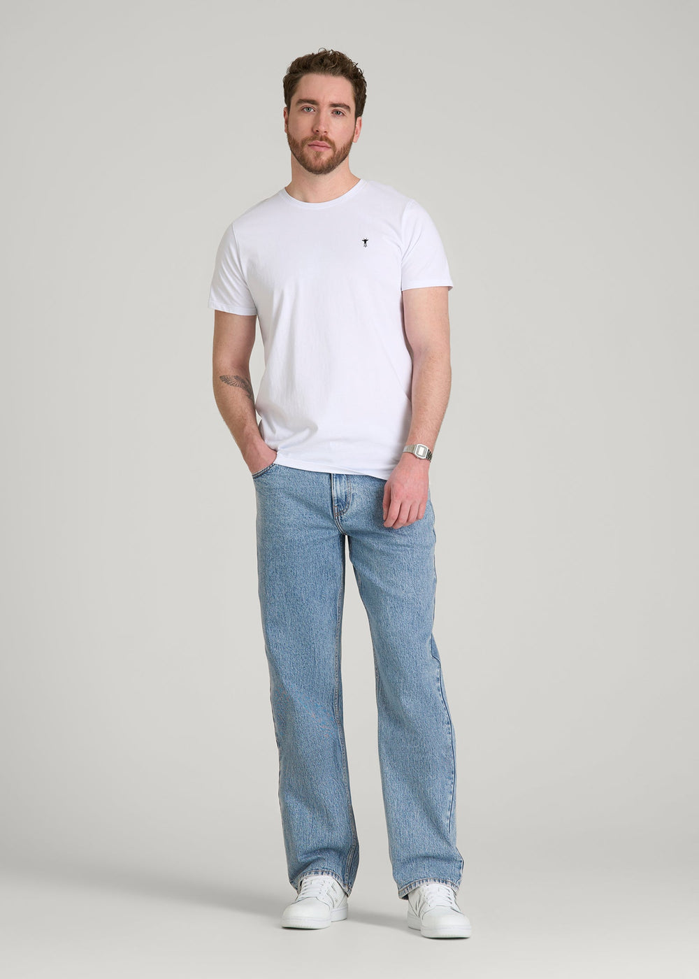 American Tall Sale | Loose Fit Jeans for Tall Men in Perfect Blue