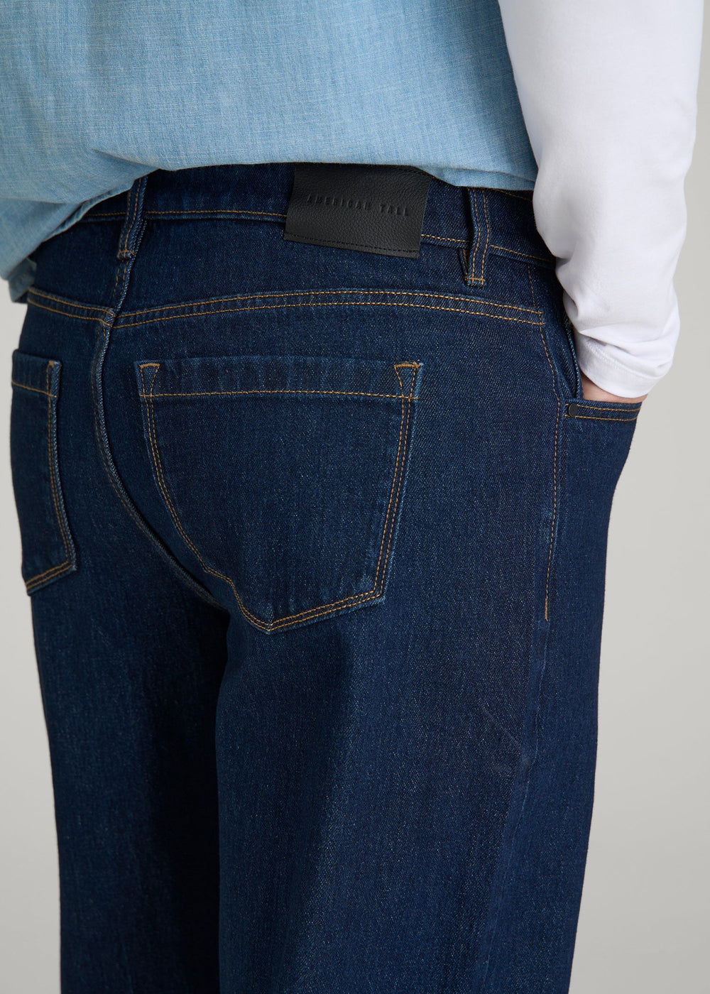 American Tall Outlet | Loose Fit Jeans for Tall Men in Deep Indigo Wash