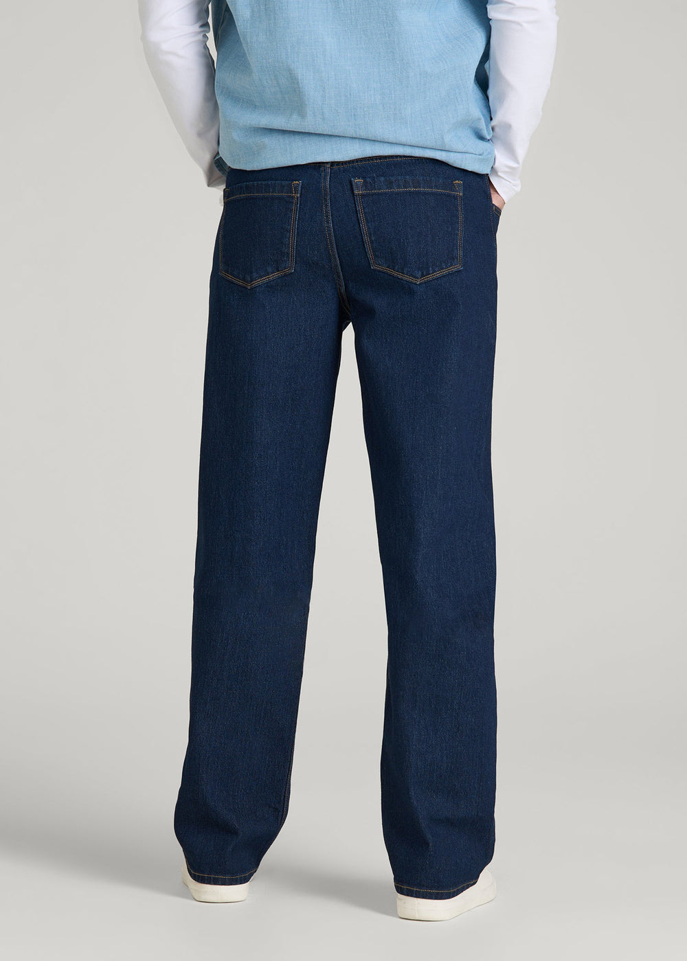 American Tall Outlet | Loose Fit Jeans for Tall Men in Deep Indigo Wash