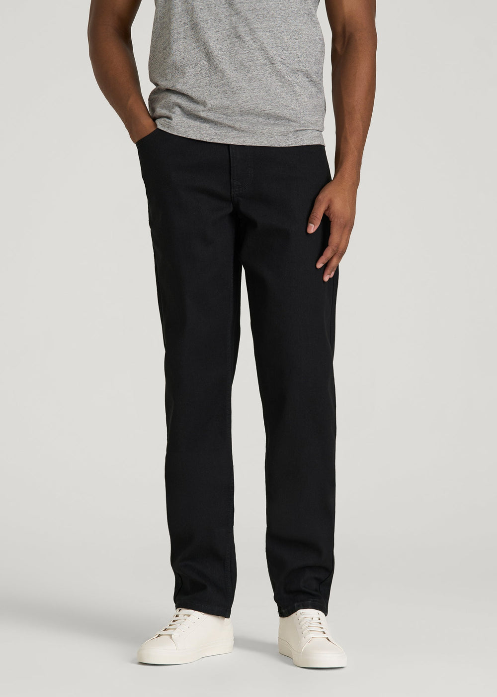 American Tall Online Shop | Carman TAPERED Jeans for Tall Men in Optimum Black
