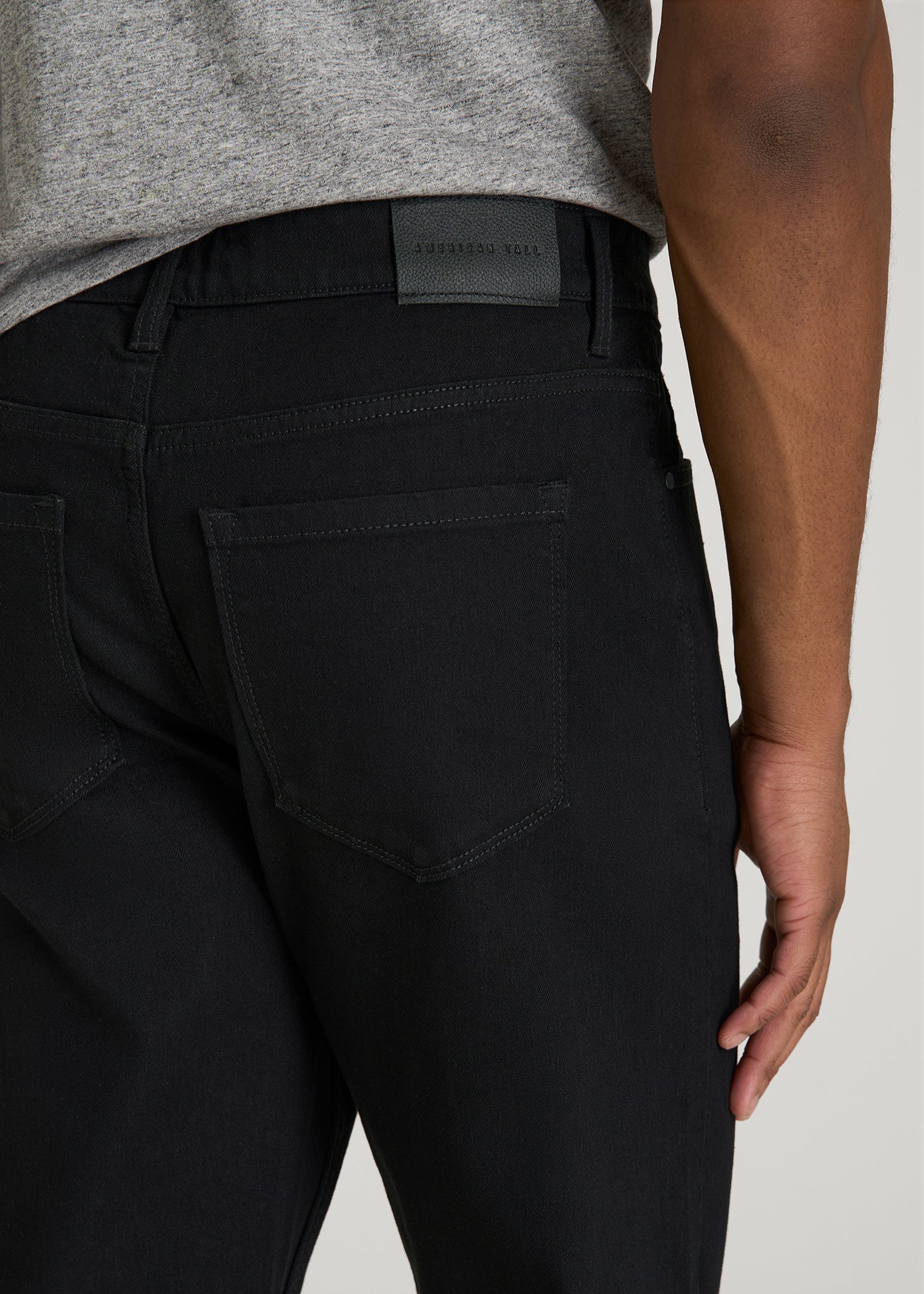 American Tall Online Shop | Carman TAPERED Jeans for Tall Men in Optimum Black