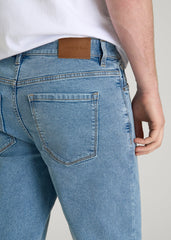 American Tall Discount | Carman TAPERED Jeans for Tall Men in Perfect Blue