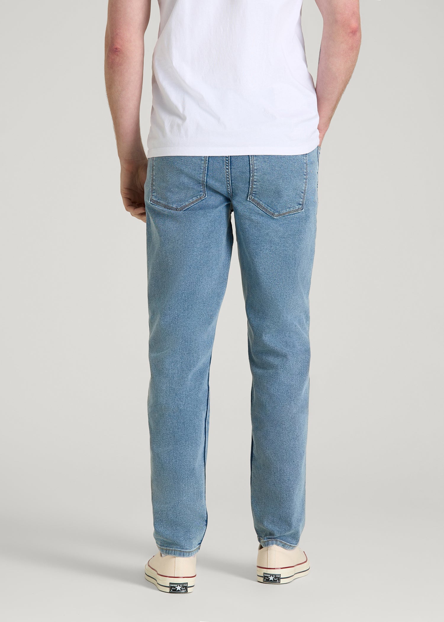 American Tall Discount | Carman TAPERED Jeans for Tall Men in Perfect Blue
