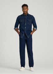 American Tall Online | Carman TAPERED Jeans for Tall Men in Deep Indigo Wash