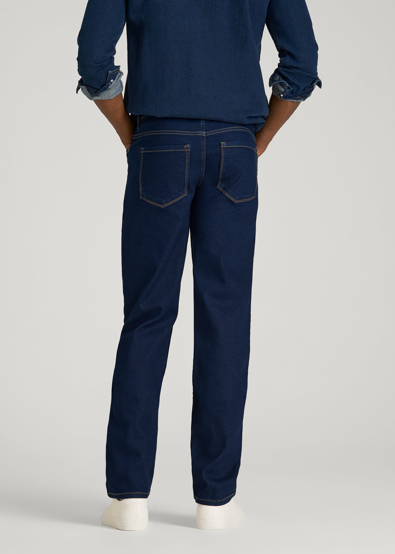 American Tall Online | Carman TAPERED Jeans for Tall Men in Deep Indigo Wash