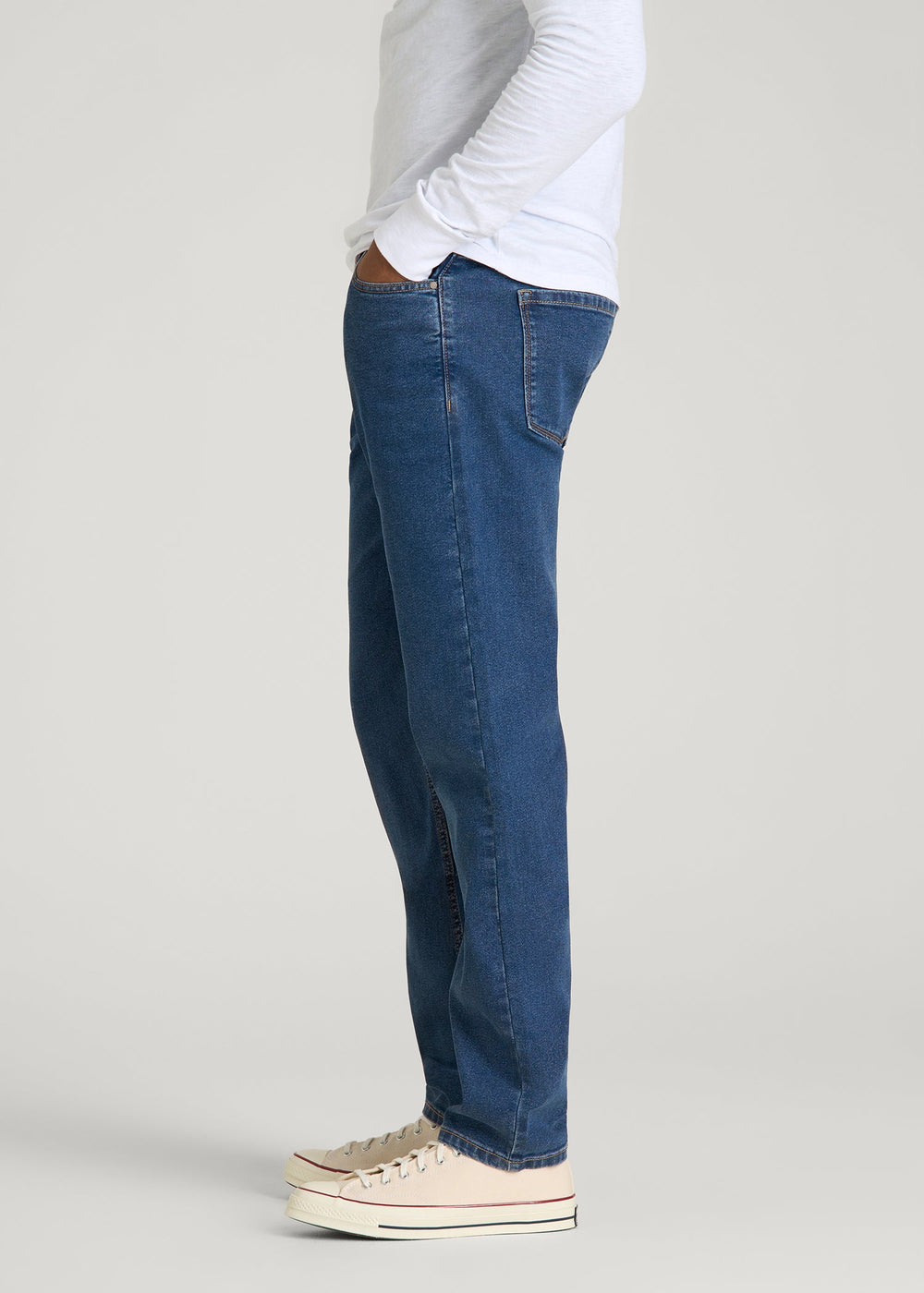 American Tall Sale | Carman TAPERED Jeans for Tall Men in New Colorado Blue
