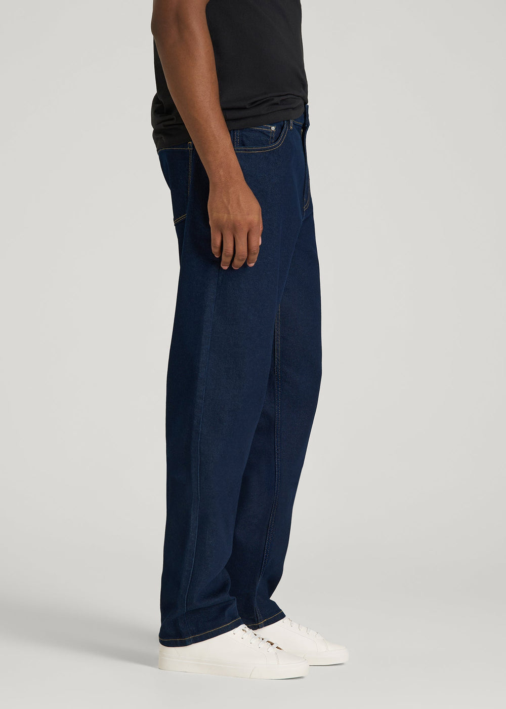 American Tall Outlet | Mason Relaxed Fit Jeans for Tall Men in Deep Indigo Wash
