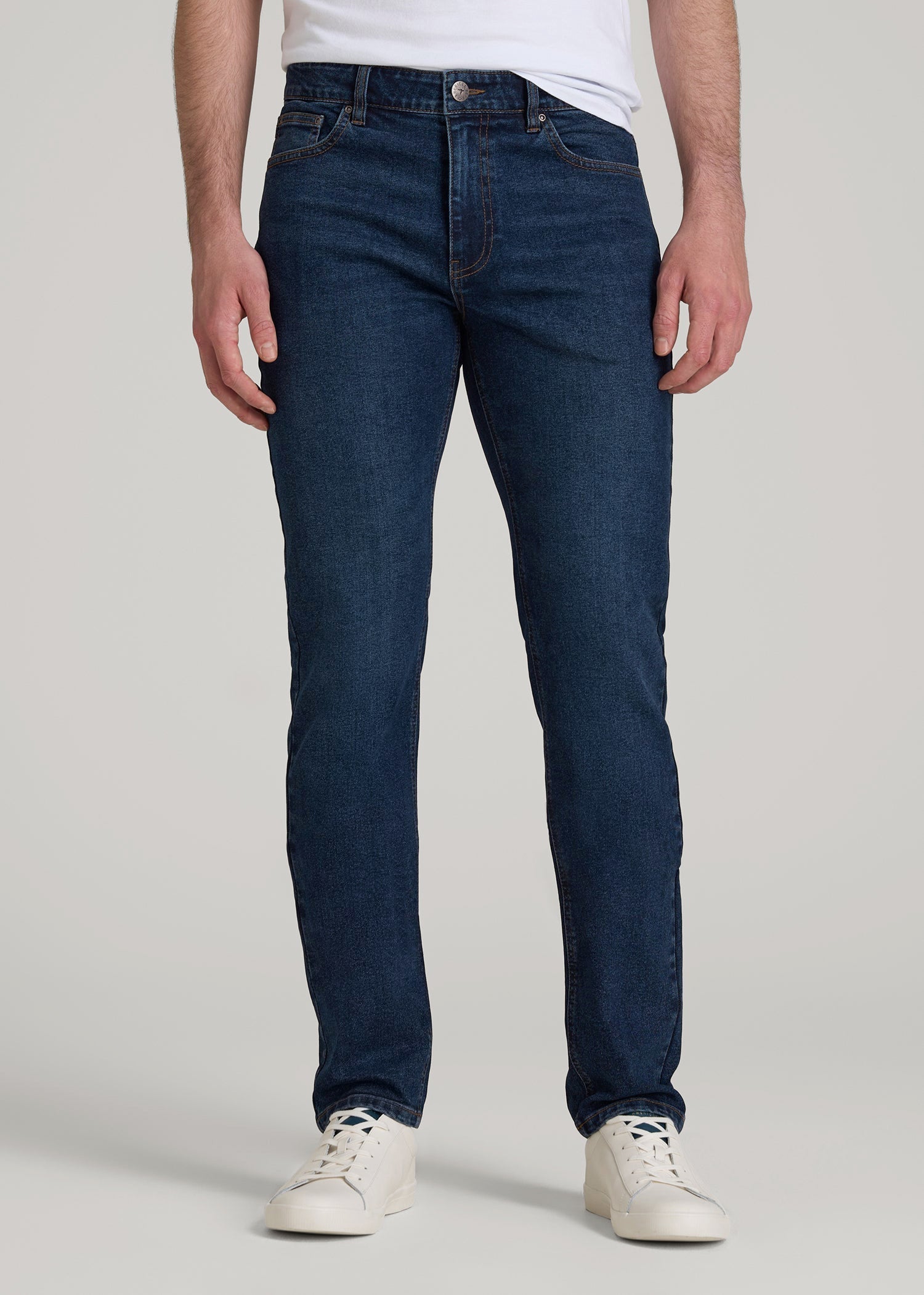 American Tall For Sale | Dylan Slim Fit Jeans for Tall Men in Faded Dark Indigo