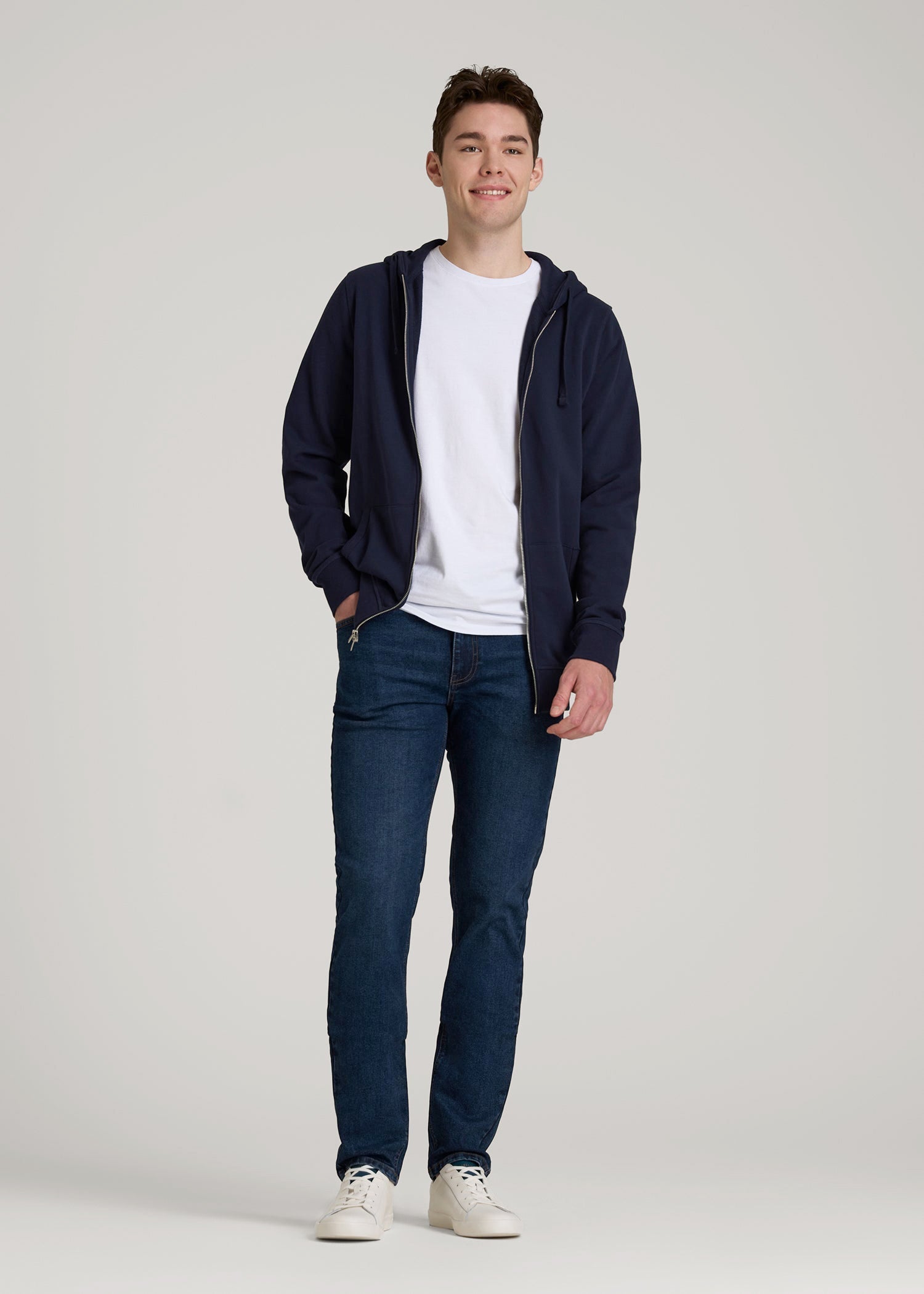 American Tall For Sale | Dylan Slim Fit Jeans for Tall Men in Faded Dark Indigo