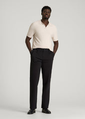 American Tall Sale | Stretch Commuter Pleated Chinos for Tall Men in Black