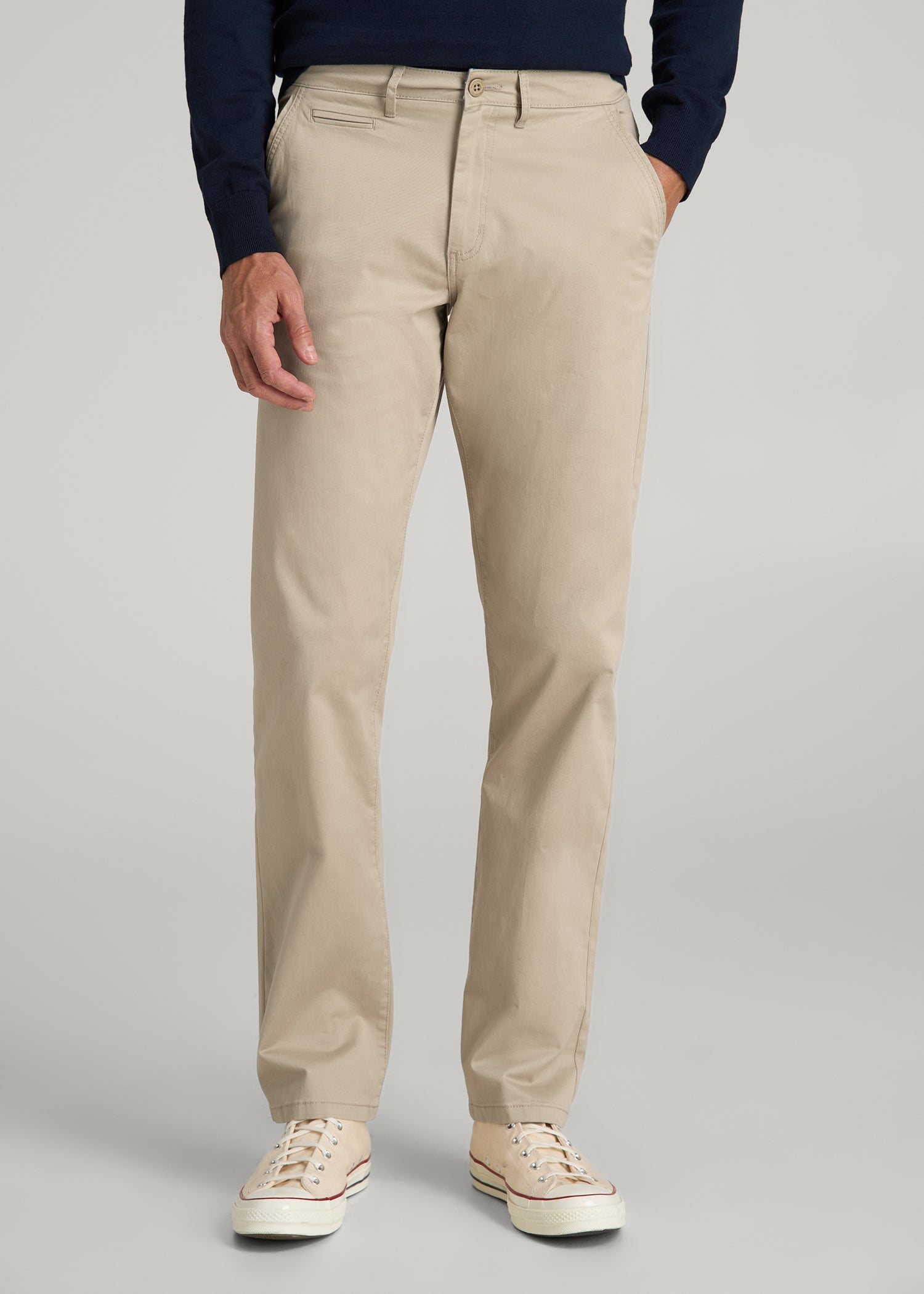 American Tall Outlet | J1 STRAIGHT Leg Chinos for Tall Men in Desert Khaki