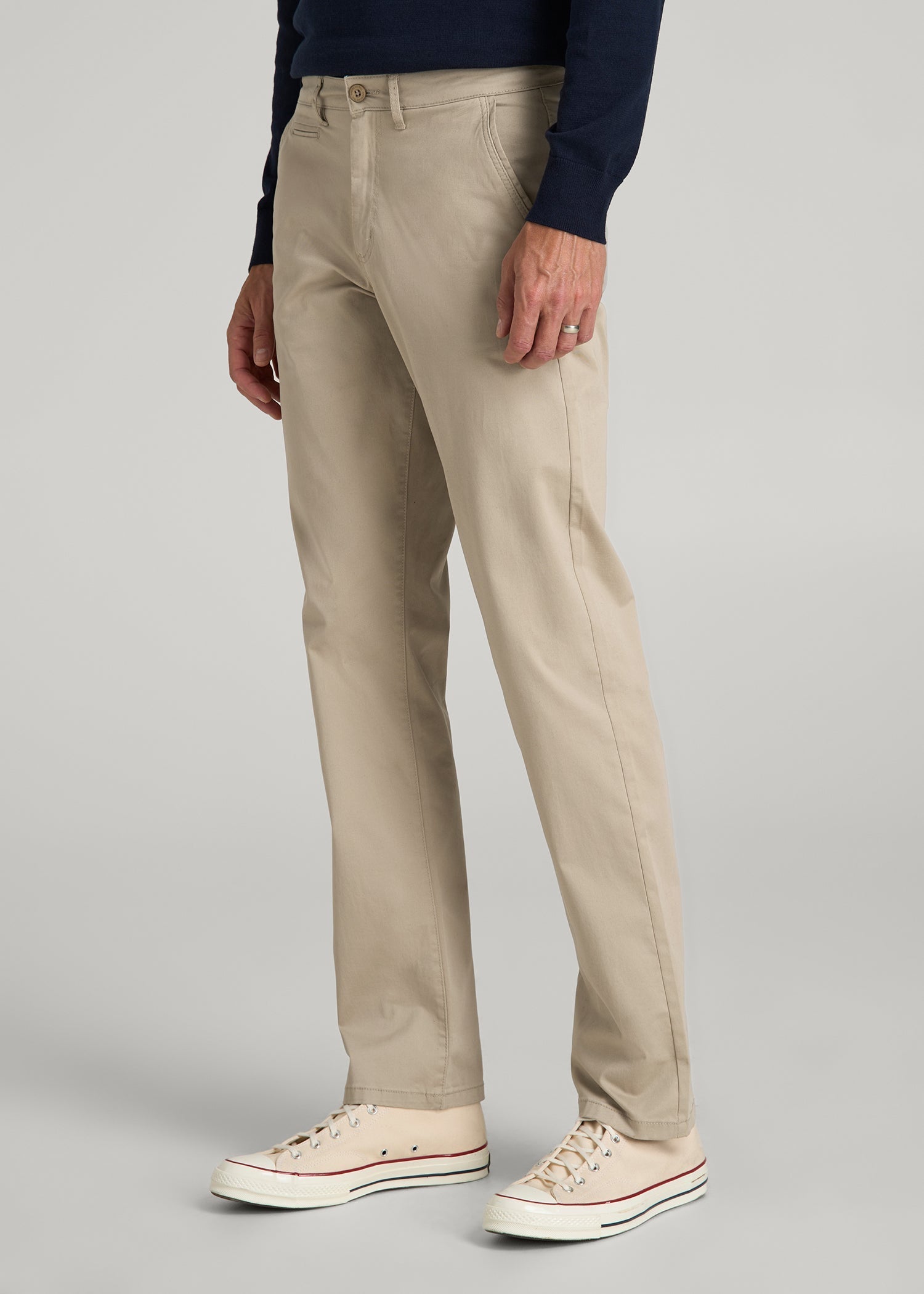 American Tall Outlet | J1 STRAIGHT Leg Chinos for Tall Men in Desert Khaki