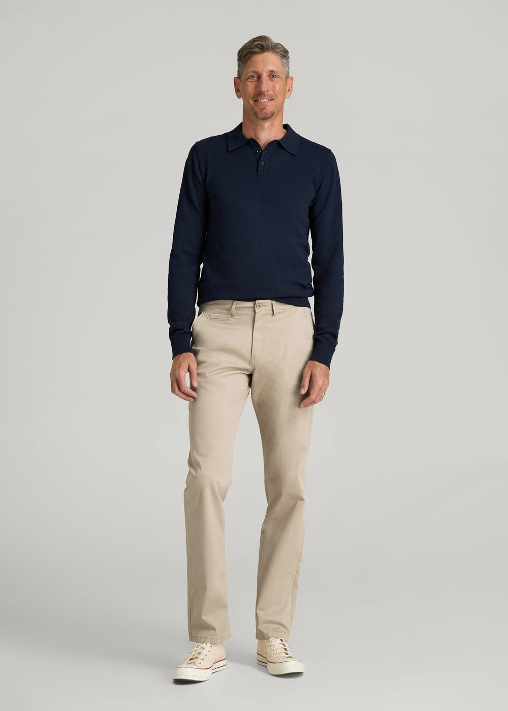 American Tall Outlet | J1 STRAIGHT Leg Chinos for Tall Men in Desert Khaki