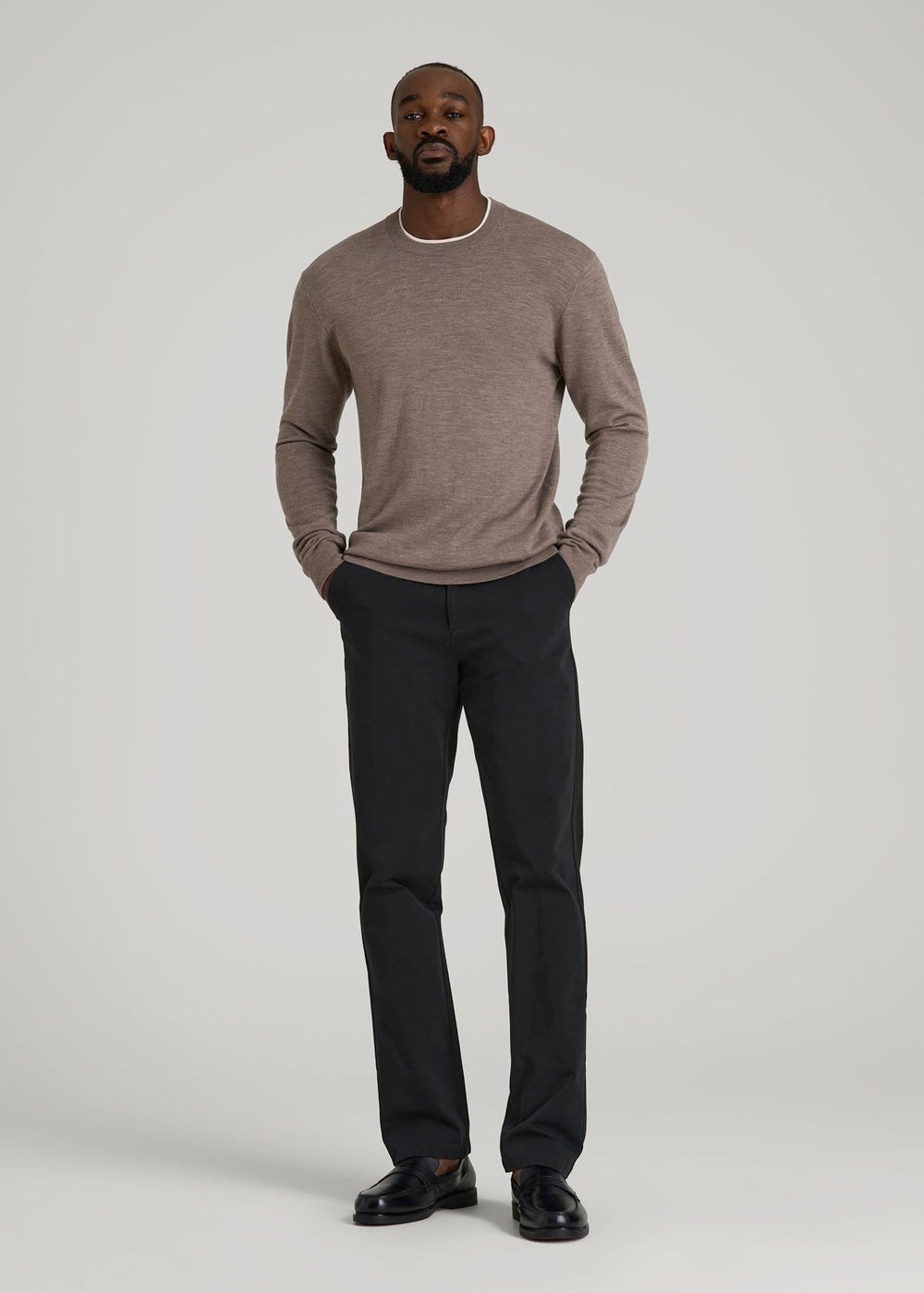 American Tall For Sale | 4 Way Stretch Commuter TAPERED Chino Pants for Tall Men in Black