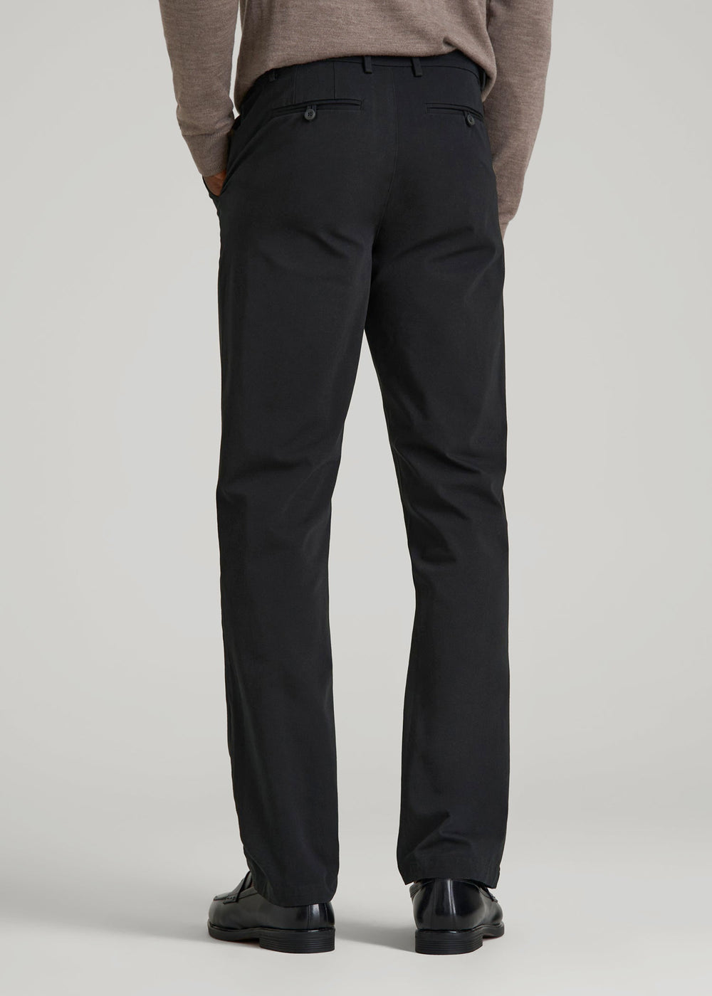 American Tall For Sale | 4 Way Stretch Commuter TAPERED Chino Pants for Tall Men in Black