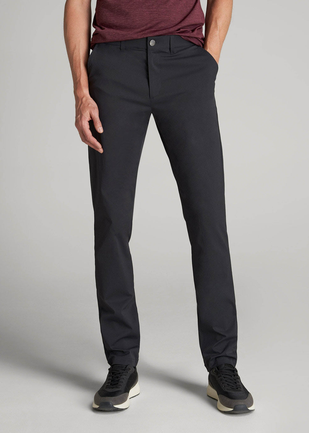 American Tall Online Shop | TAPERED FIT Traveler Chino Pants for Tall Men in Black