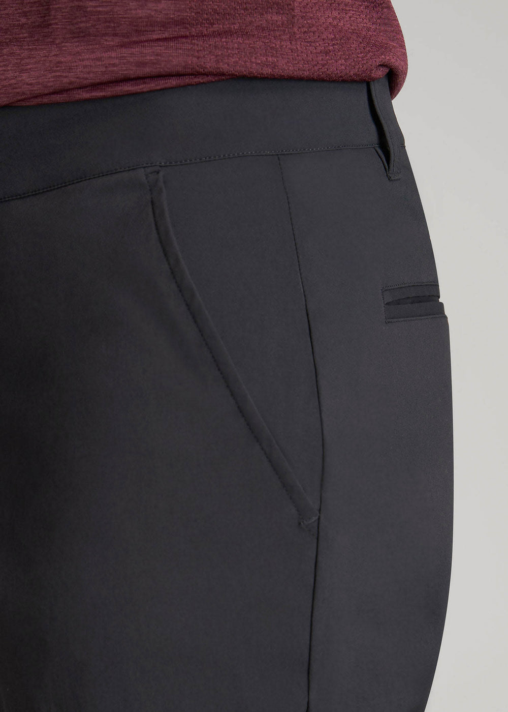 American Tall Online Shop | TAPERED FIT Traveler Chino Pants for Tall Men in Black