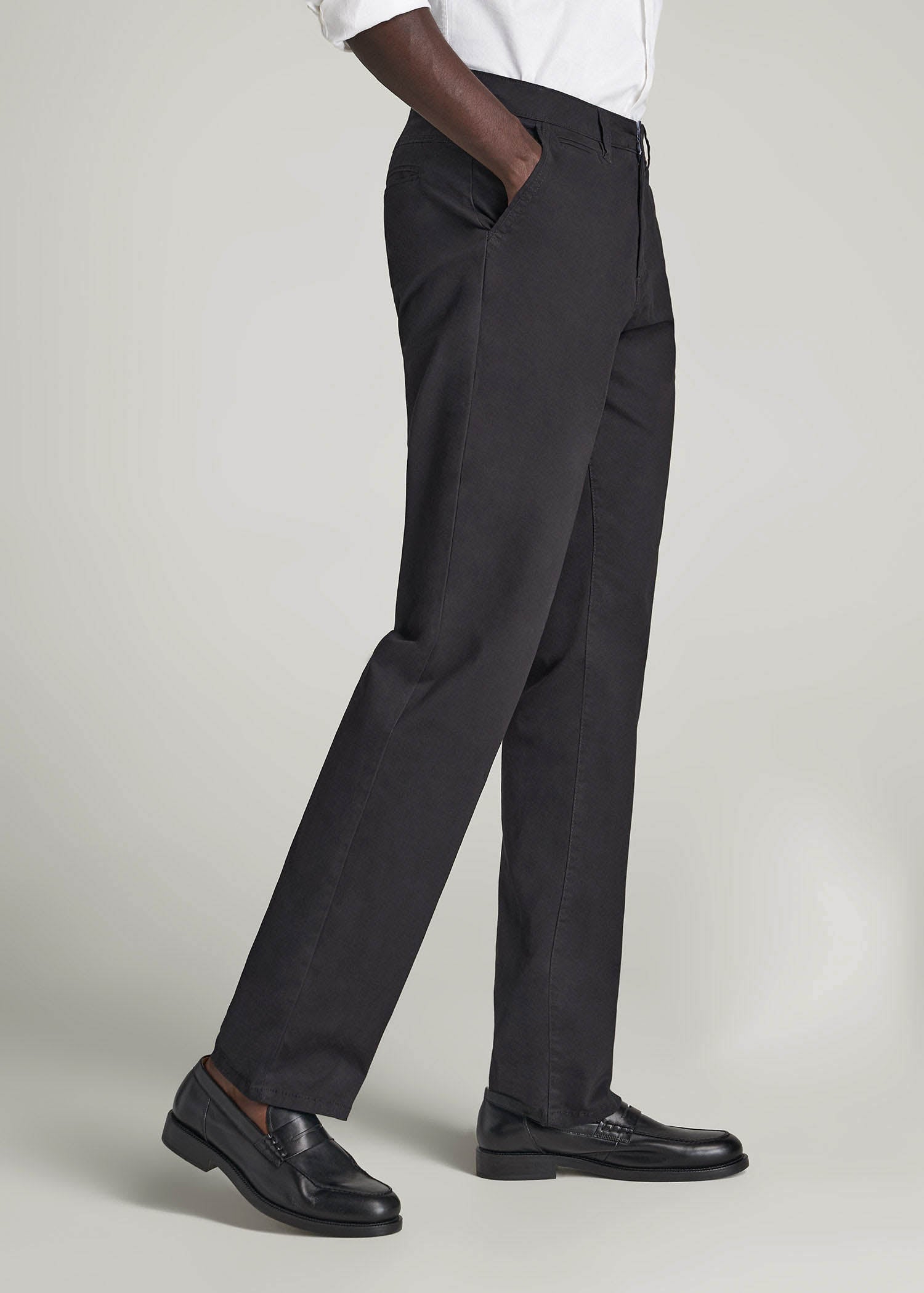 American Tall Discount | Mason RELAXED Chinos for Tall Men in Black