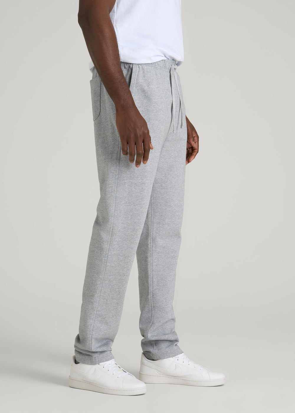 American Tall Online | Everyday French Terry Straight Leg Sweatpants for Tall Men in Grey Mix