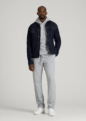 American Tall Online | Everyday French Terry Straight Leg Sweatpants for Tall Men in Grey Mix