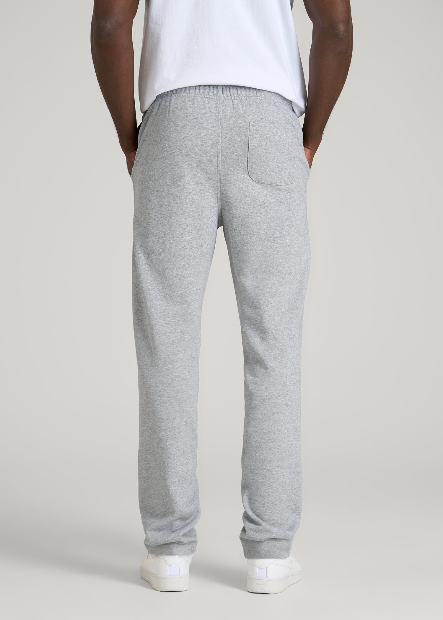 American Tall Online | Everyday French Terry Straight Leg Sweatpants for Tall Men in Grey Mix