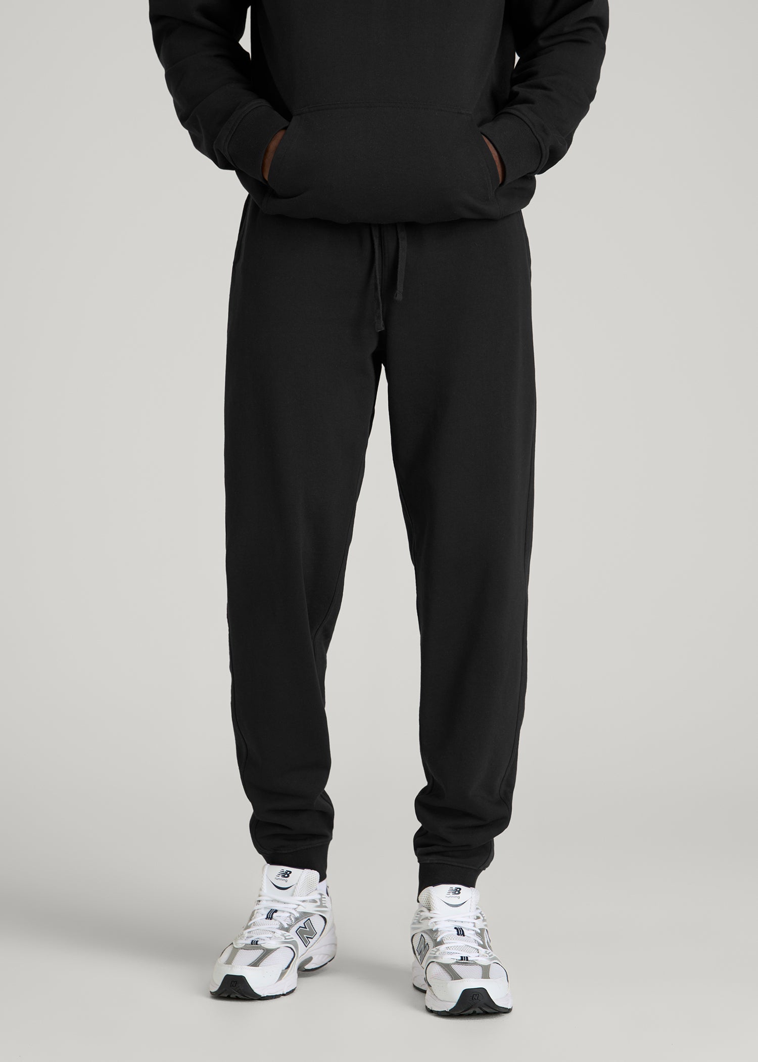 American Tall Sale | Everyday French Terry Jogger for Tall Men in Black