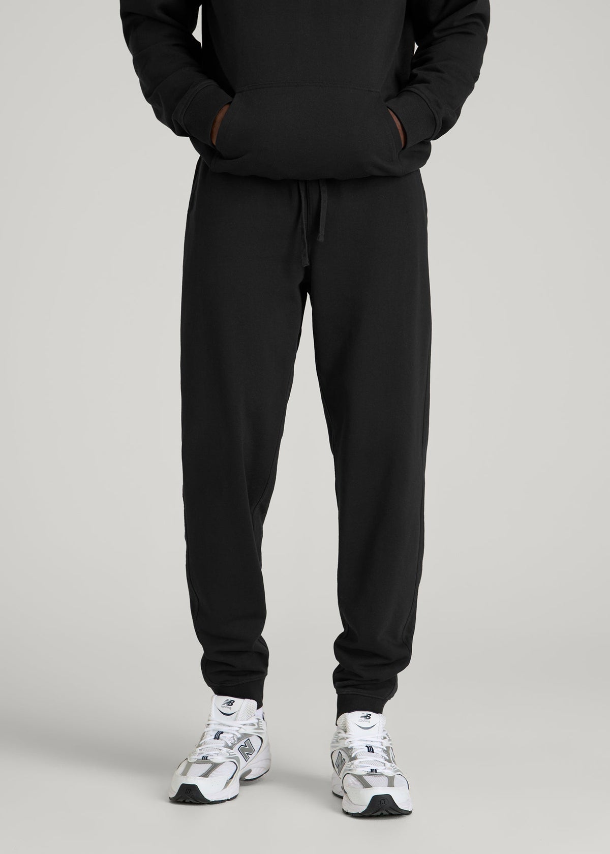 American Tall Sale | Everyday French Terry Jogger for Tall Men in Black