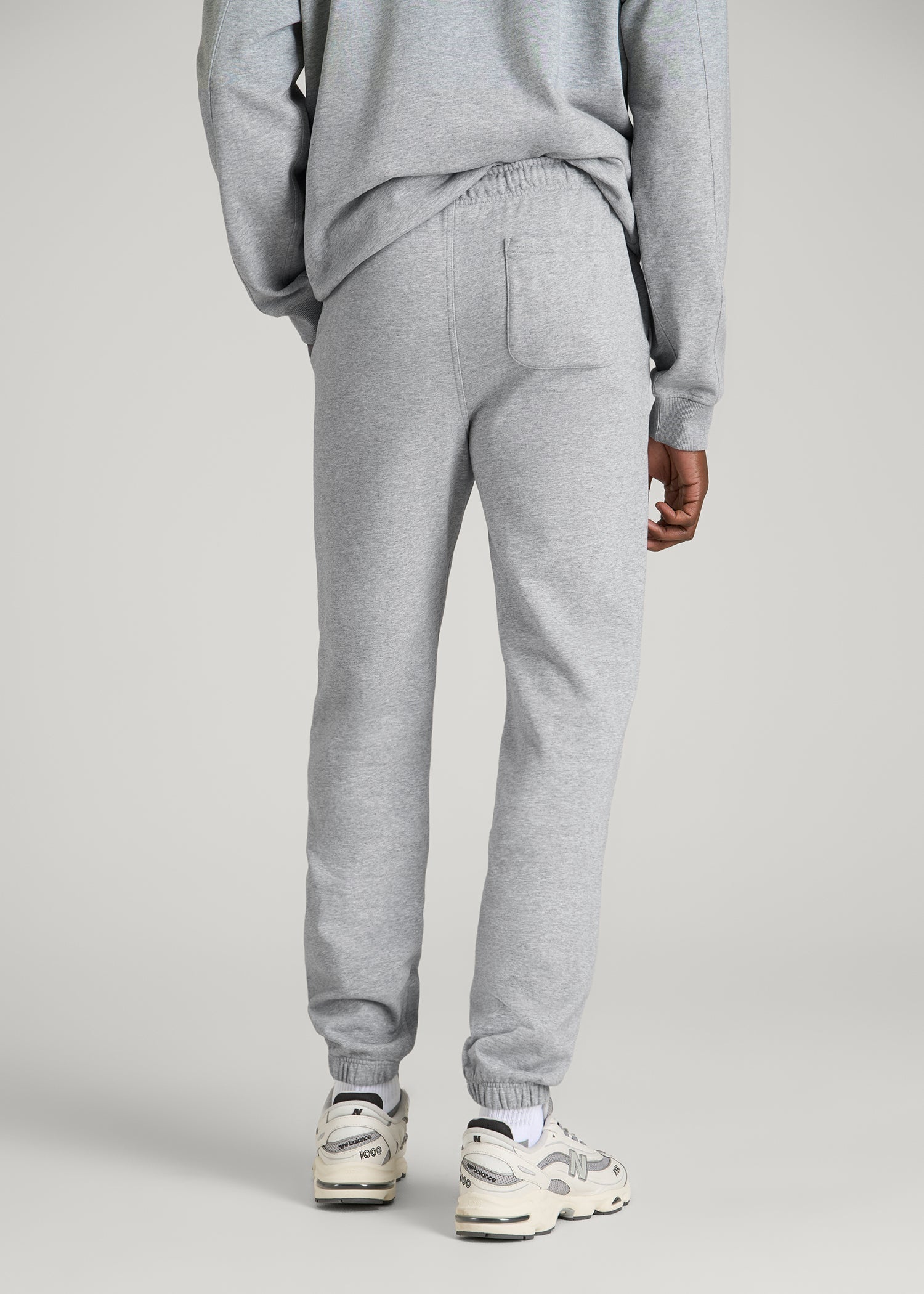 American Tall Outlet | Everyday French Terry Cinched Bottom Sweatpants for Tall Men in Grey Mix