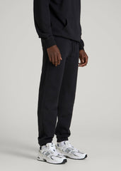 American Tall For Sale | Everyday French Terry Cinched Bottom Sweatpants for Tall Men in Black