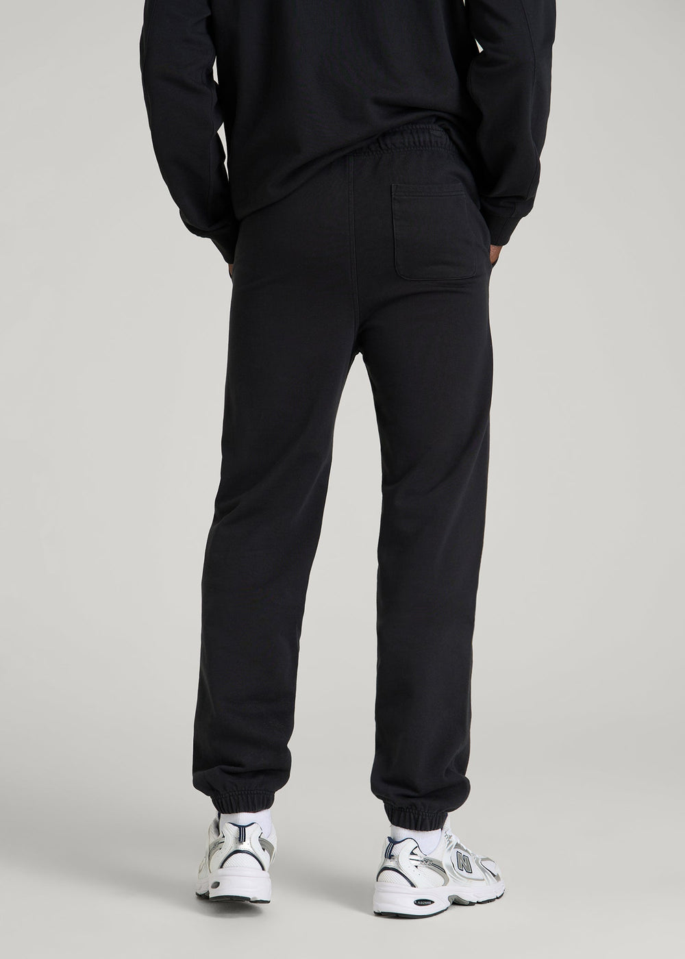 American Tall For Sale | Everyday French Terry Cinched Bottom Sweatpants for Tall Men in Black