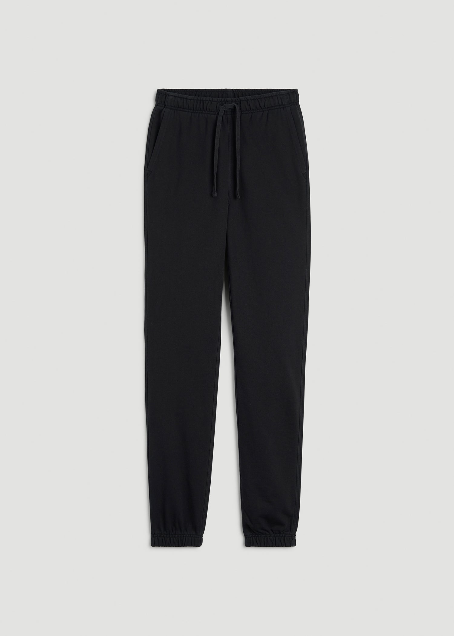 American Tall For Sale | Everyday French Terry Cinched Bottom Sweatpants for Tall Men in Black