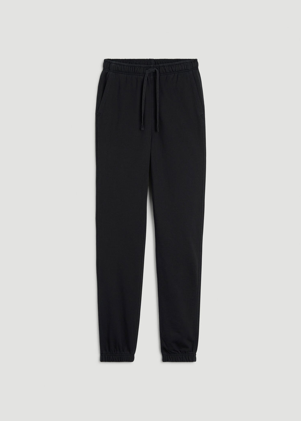 American Tall For Sale | Everyday French Terry Cinched Bottom Sweatpants for Tall Men in Black