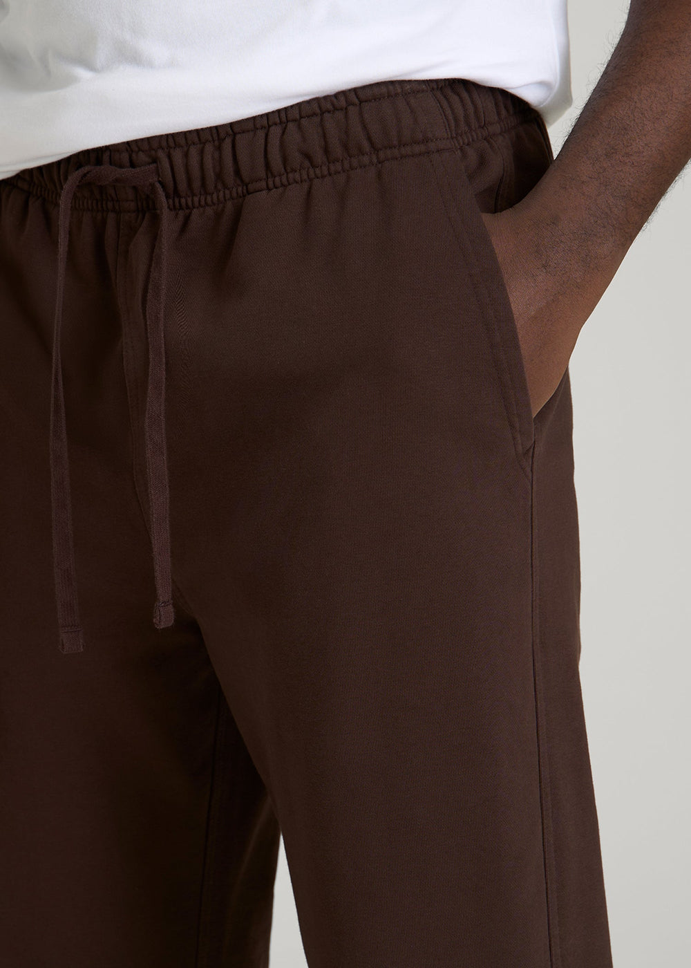 American Tall Discount | Everyday French Terry Straight Leg Sweatpants for Tall Men in Espresso