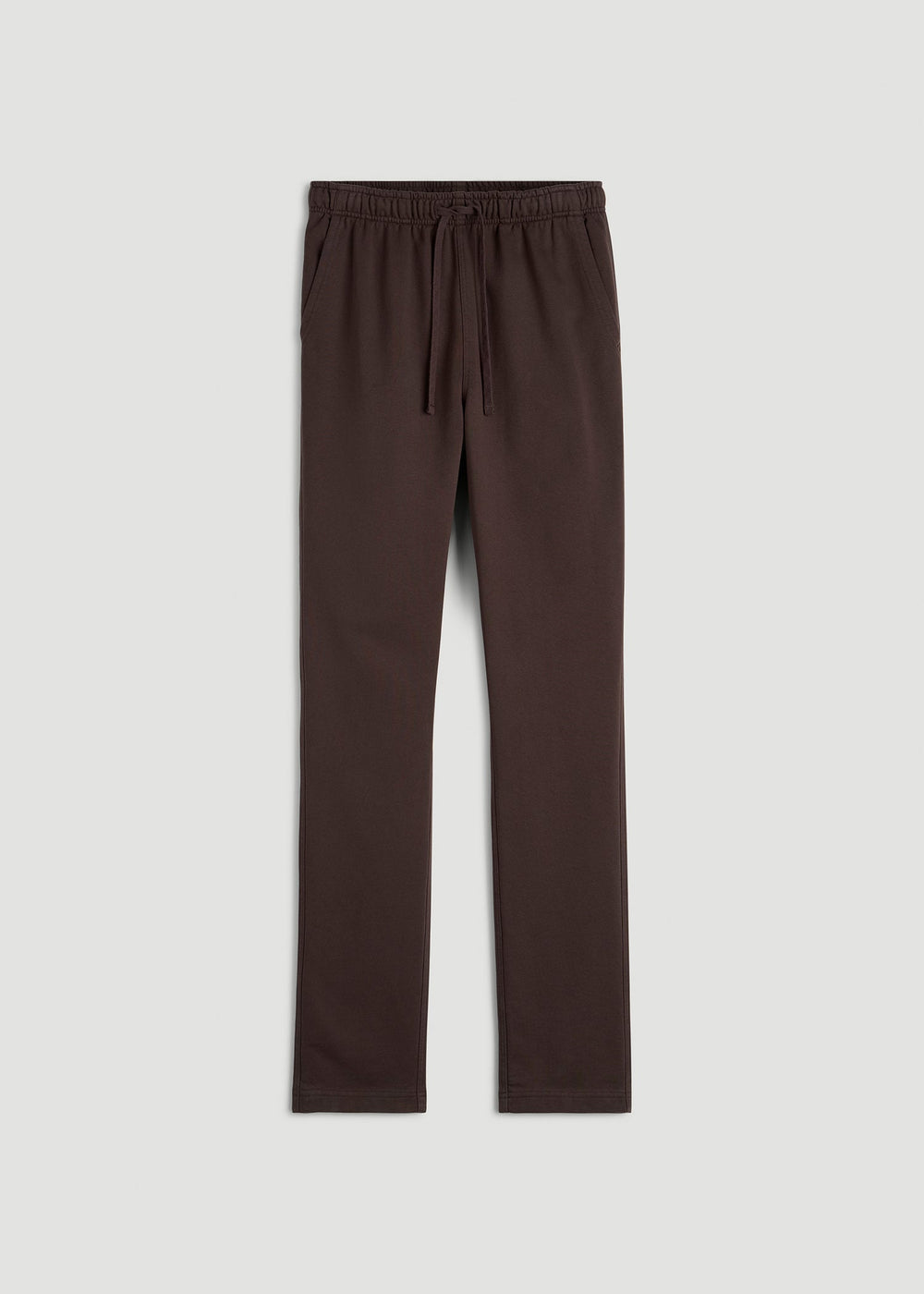 American Tall Discount | Everyday French Terry Straight Leg Sweatpants for Tall Men in Espresso