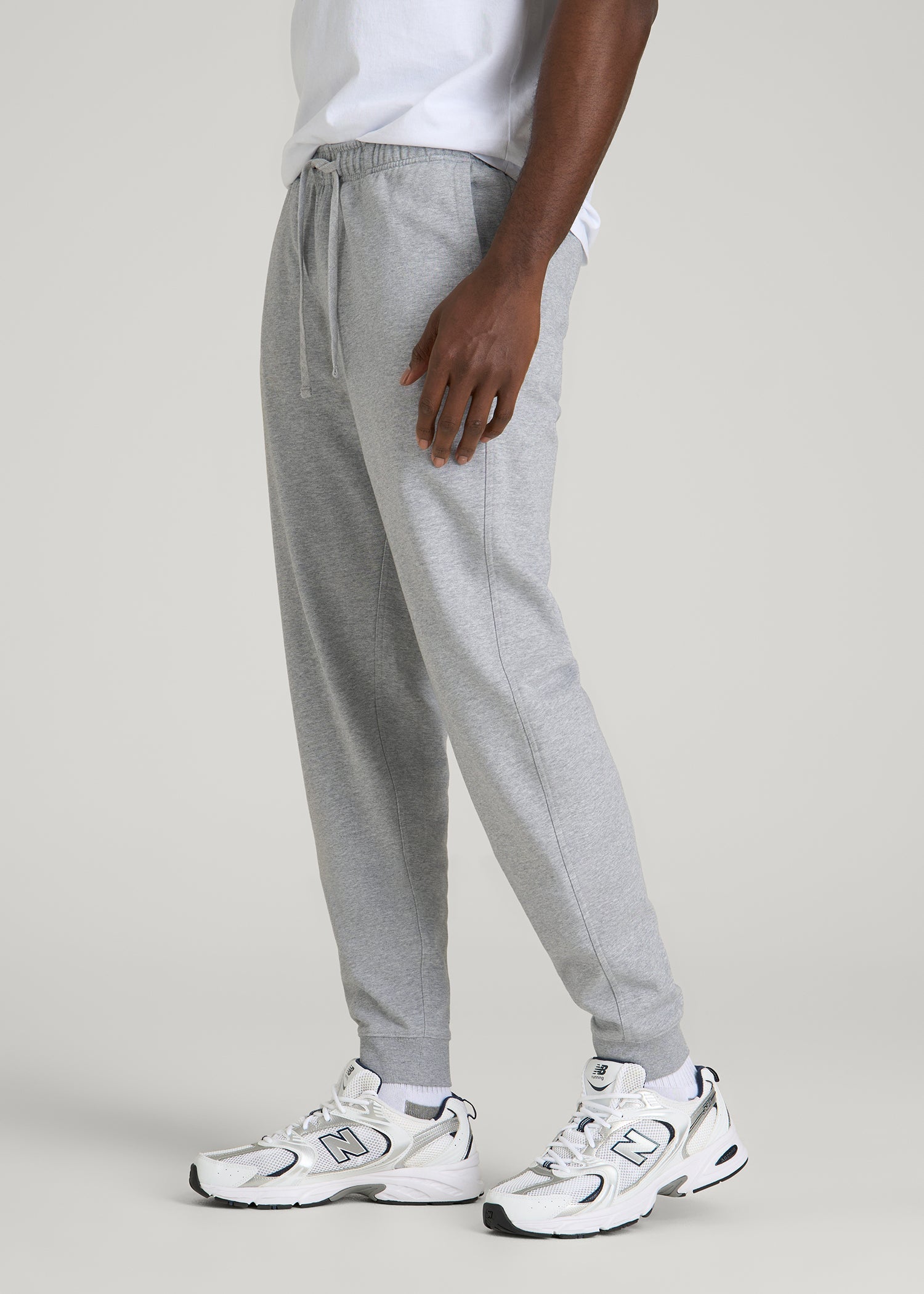 American Tall Online | Everyday French Terry Jogger for Tall Men in Grey Mix