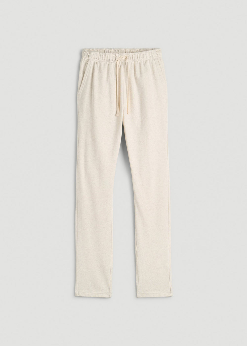 American Tall Sale | Everyday French Terry Straight Leg Sweatpants for Tall Men in Heathered Oatmeal